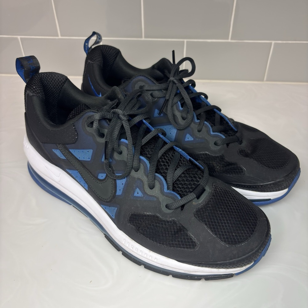 Nike Air Max Genore Black/Signal Blue Men's Size US 10.5 CW1648-002 Sneakers
